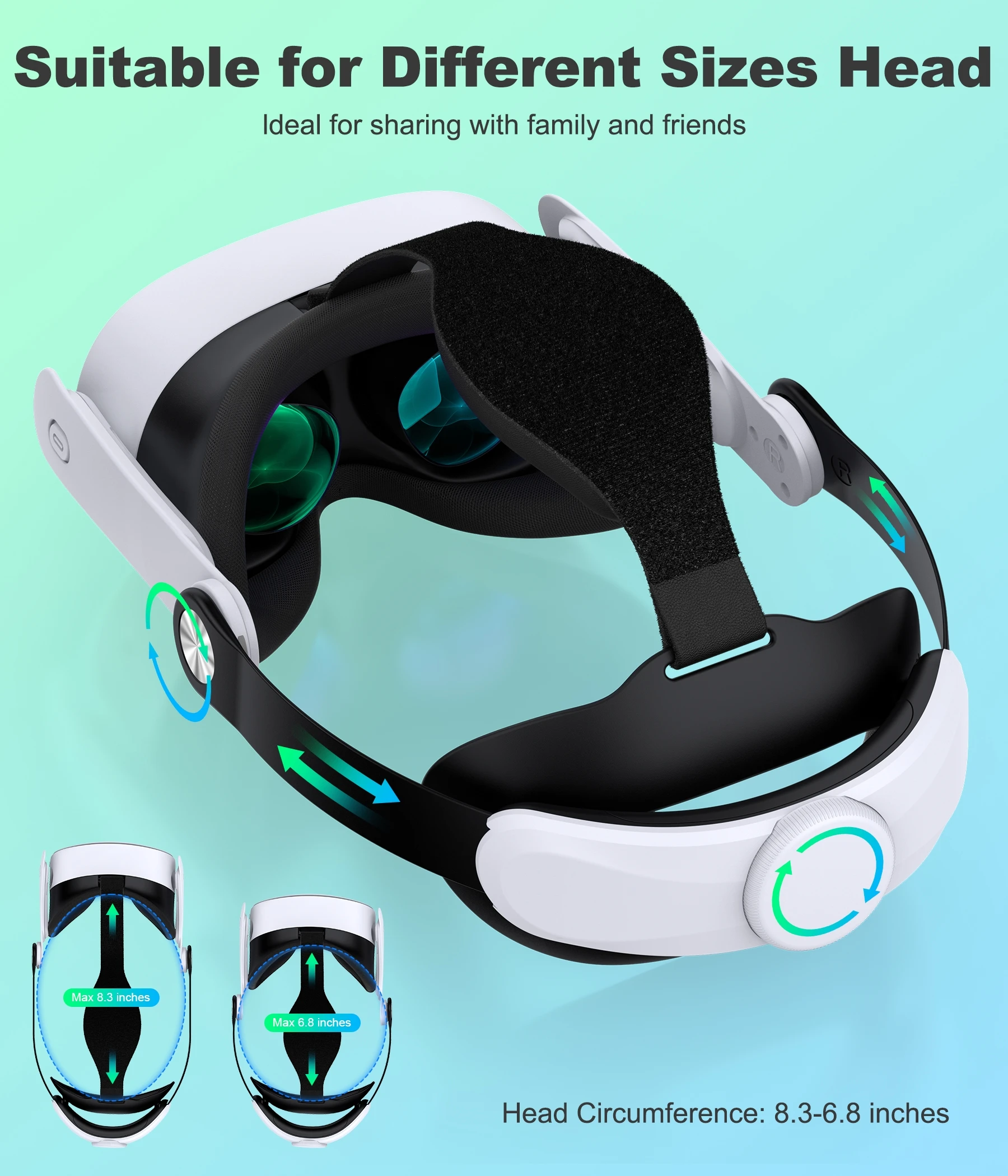 Arcade Quest - BEBONCOOL Adjustable VR Headband for Quest
