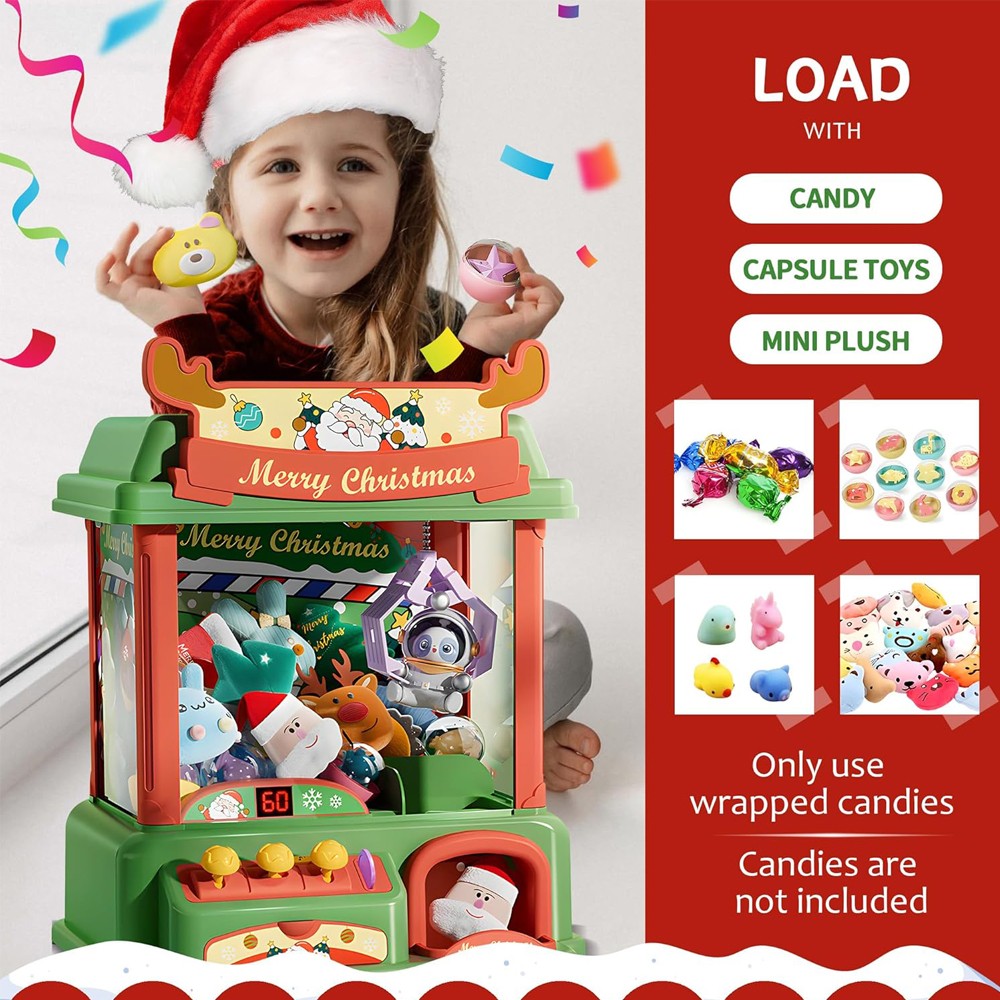 Christmas Claw Machine For Kid - Arcade And Vending reseña y precio