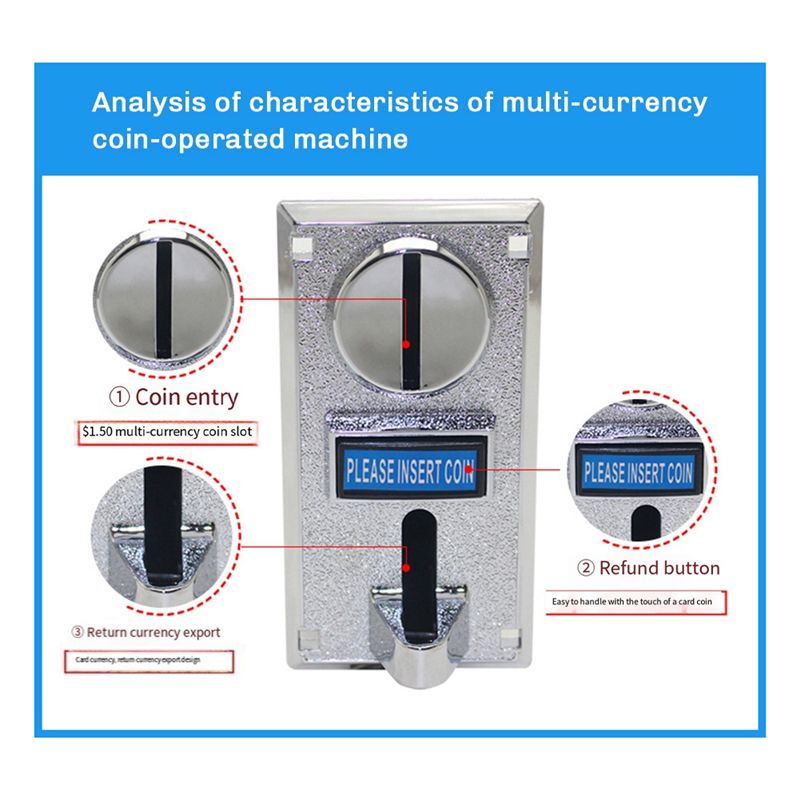 B11A-2PCS 616 Multi Coin Accep - Arcade Ticket Machine reseña y precio
