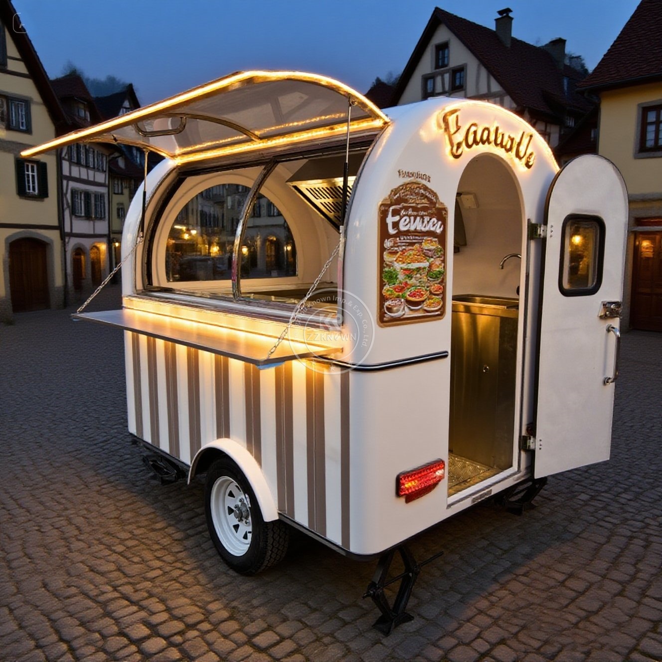 food truck trailer mobile kitc - Hot Dog Vending Cart reseña y precio