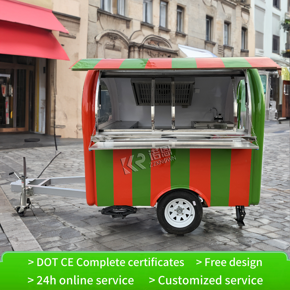 food truck trailer mobile kitc - Hot Dog Vending Cart reseña y precio