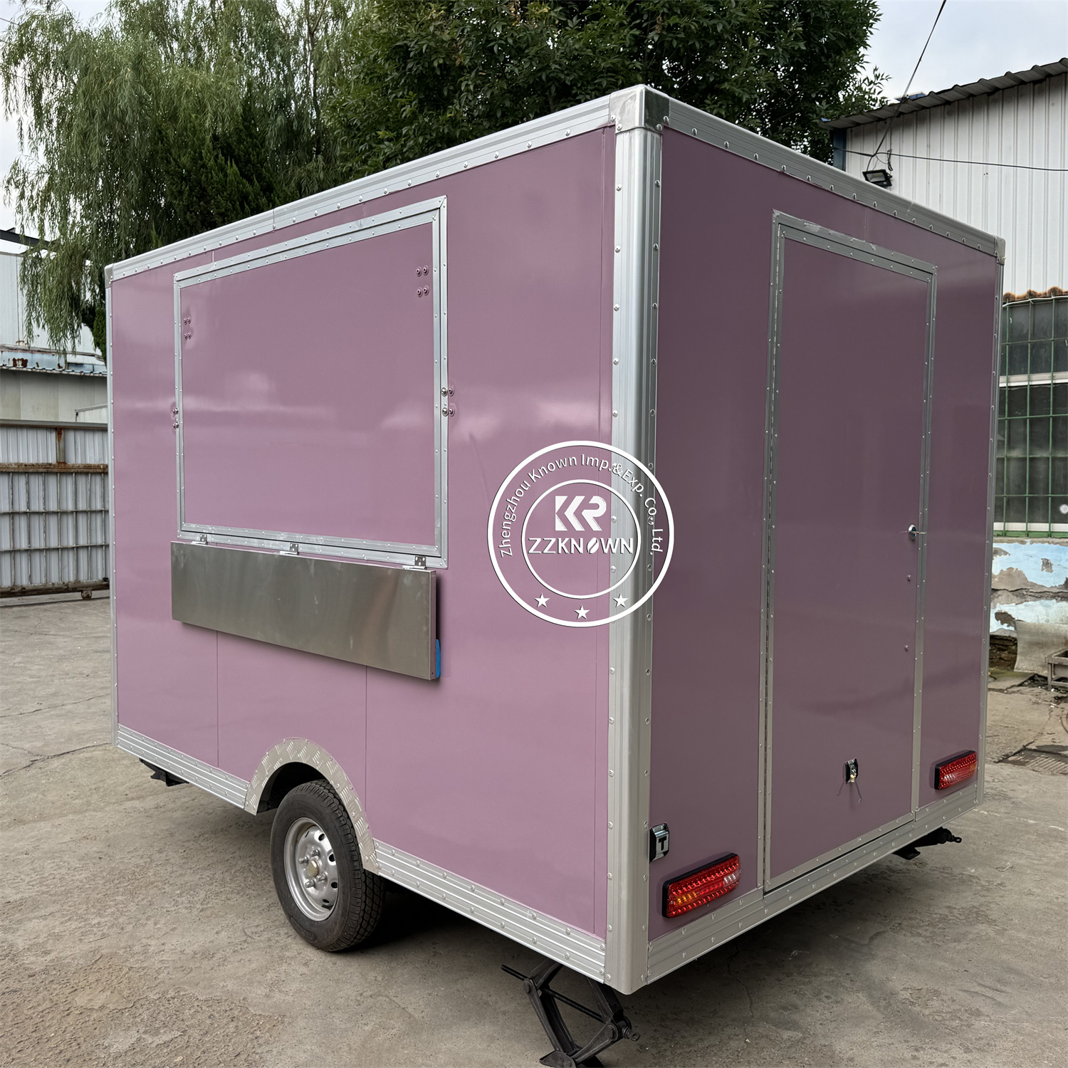 Mobile Fast Food Trailer Cart  - Hot Dog Vending Cart reseña y precio