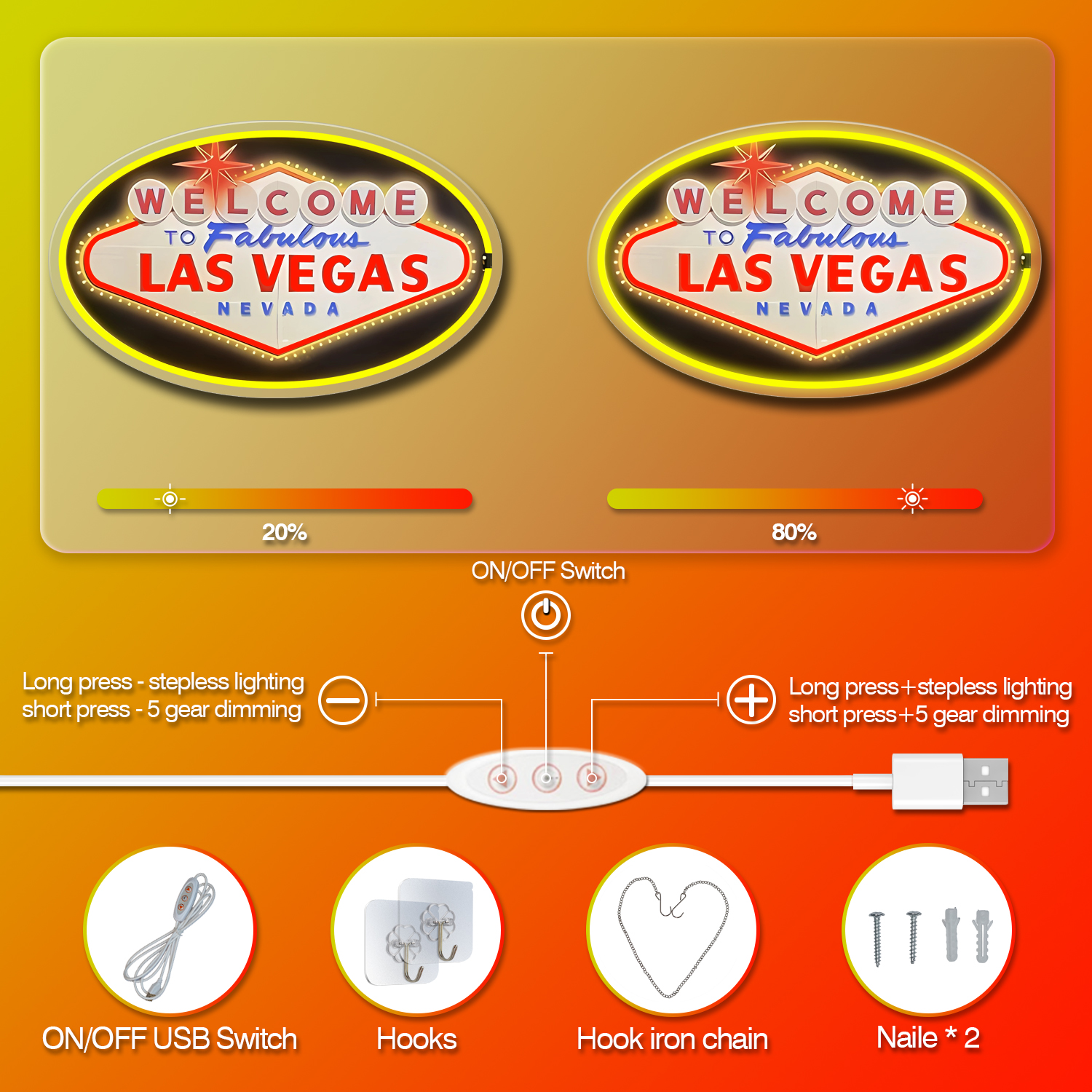 1 piece Welcome to Las Vegas L - Arcade Las Vegas reseña y precio