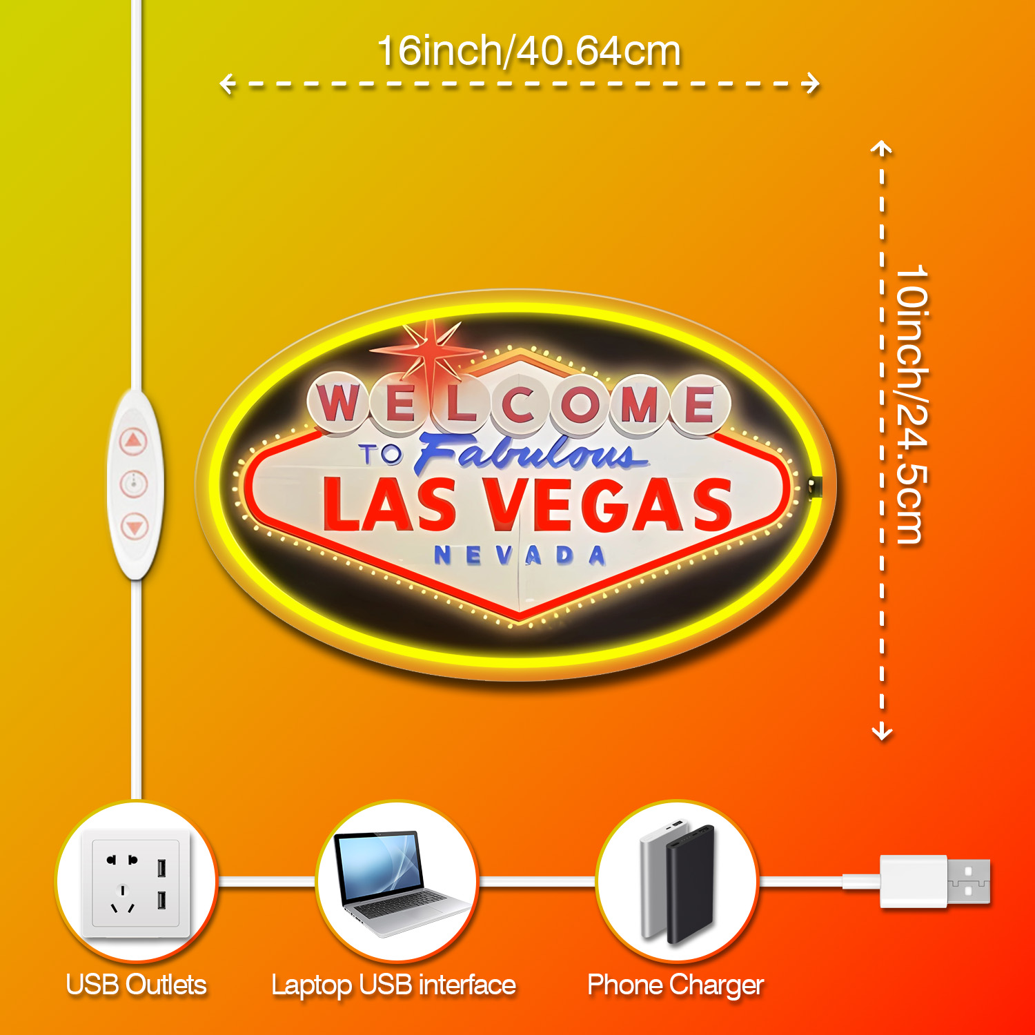 1 piece Welcome to Las Vegas L - Arcade Las Vegas reseña y precio