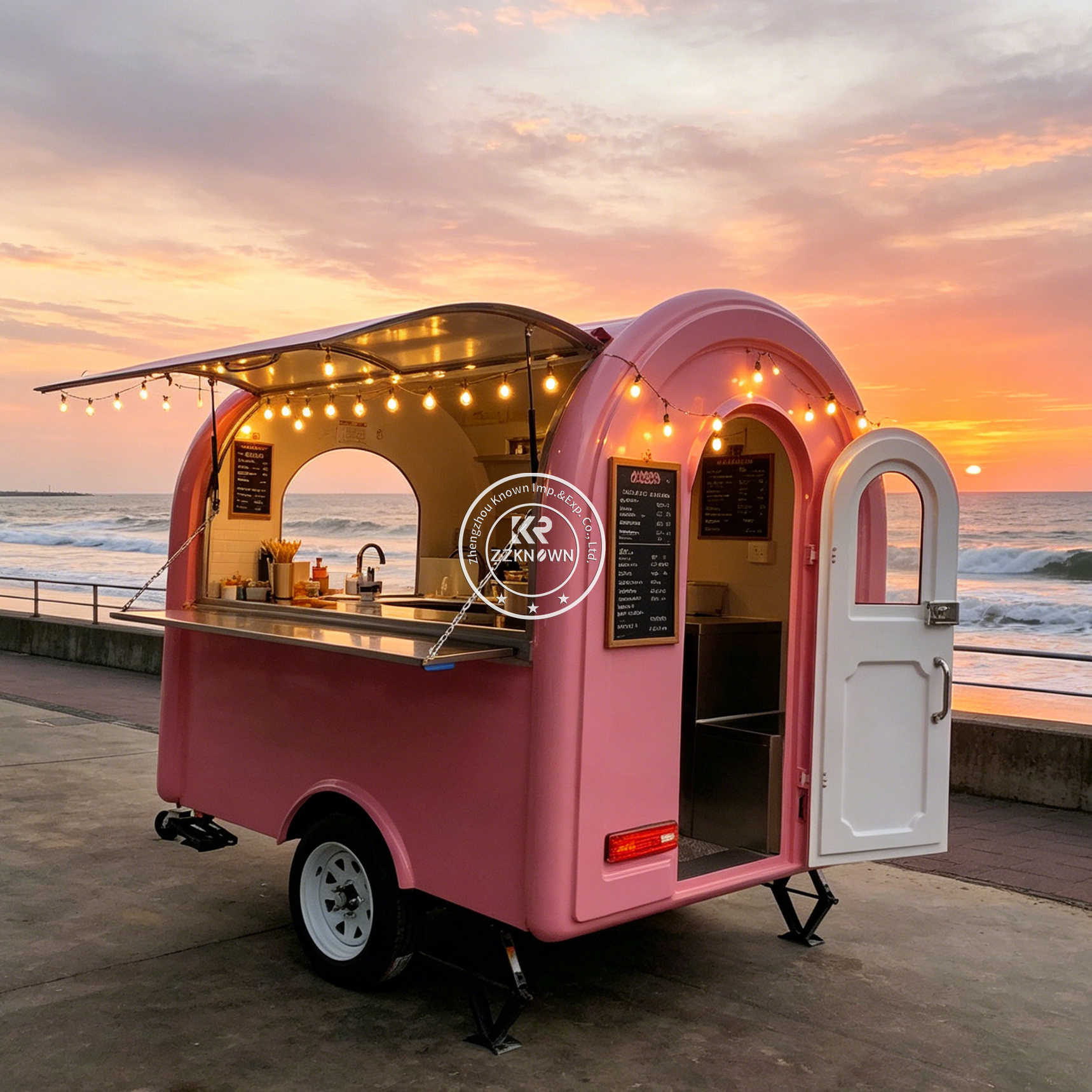 Street Mobile Food Trailer Hot - Hot Dog Vending Cart reseña y precio