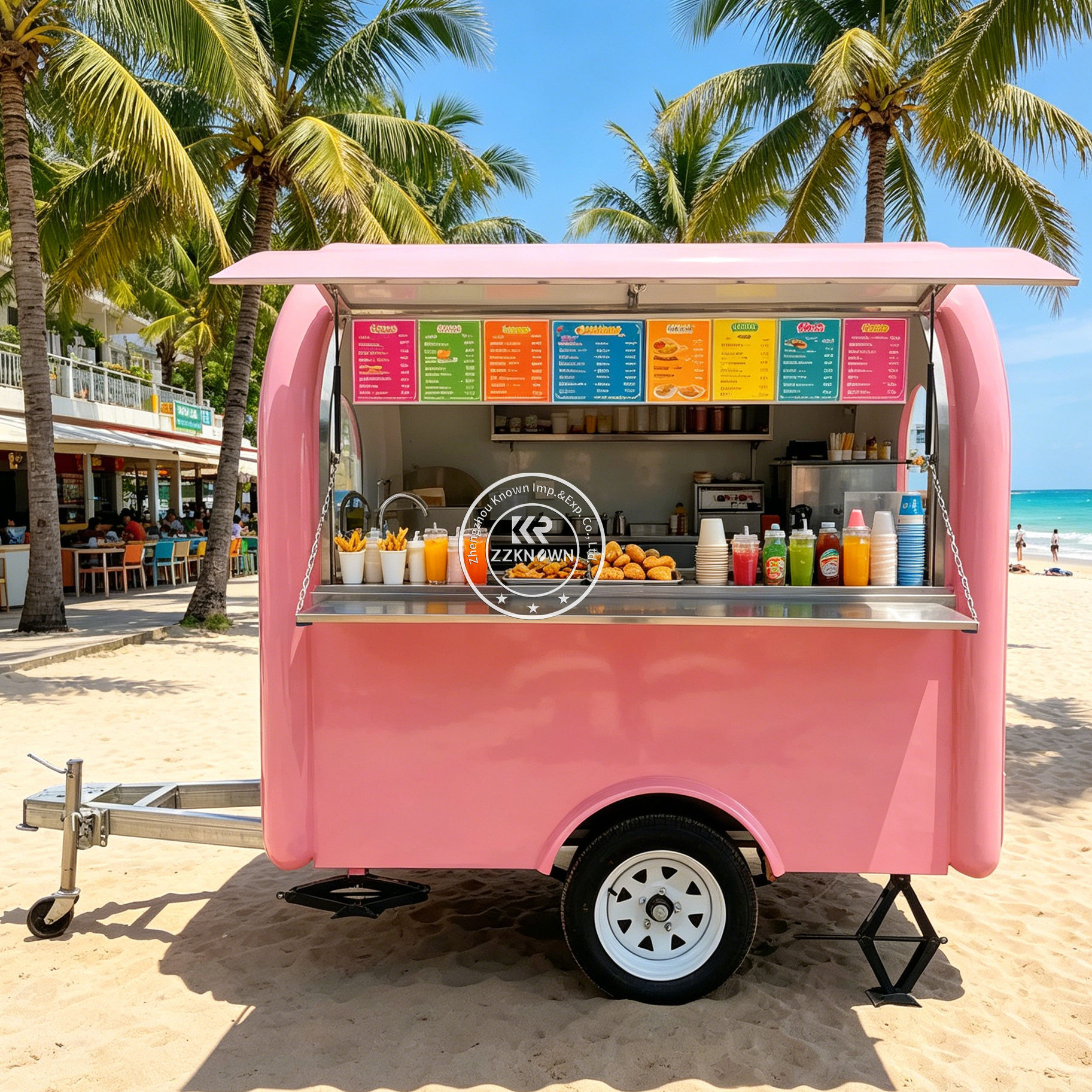 Street Mobile Food Trailer Hot - Hot Dog Vending Cart reseña y precio
