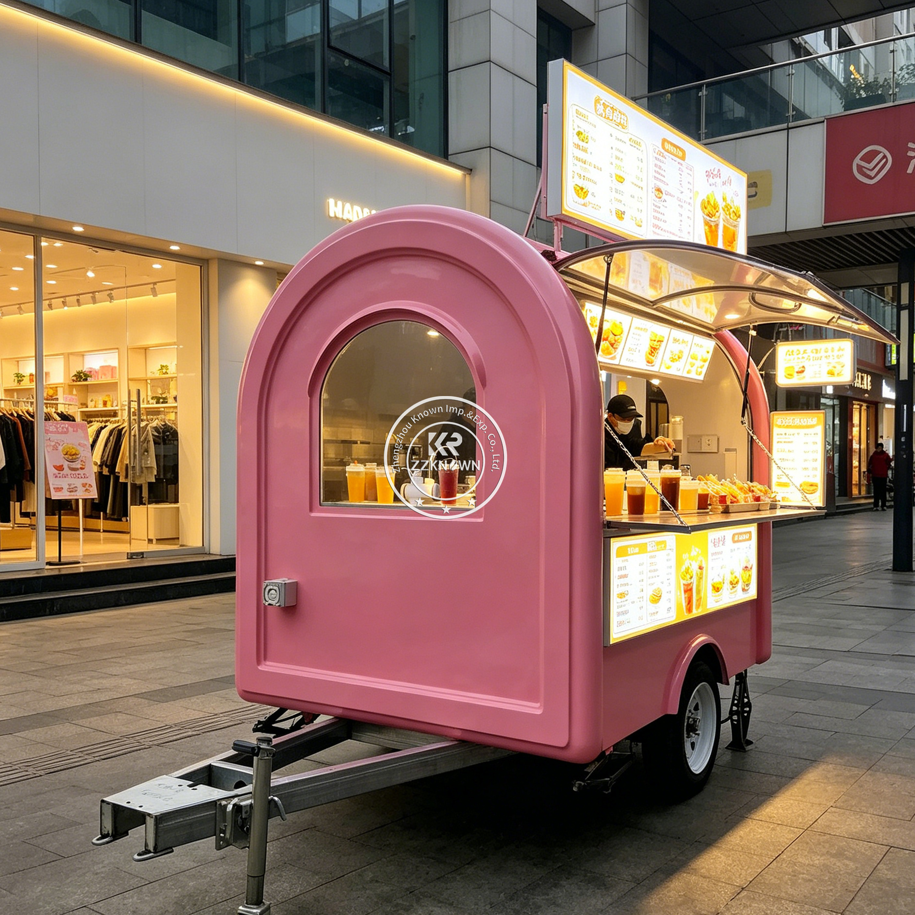 Street Mobile Food Trailer Hot - Hot Dog Vending Cart reseña y precio