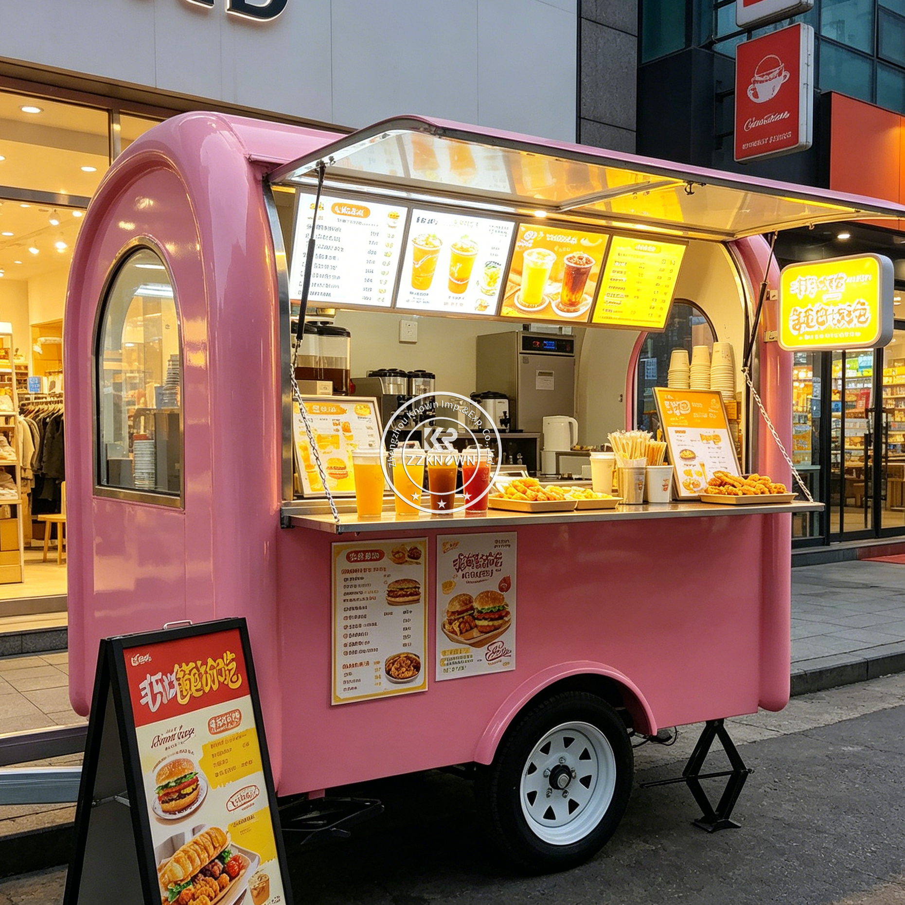 Street Mobile Food Trailer Hot - Hot Dog Vending Cart reseña y precio