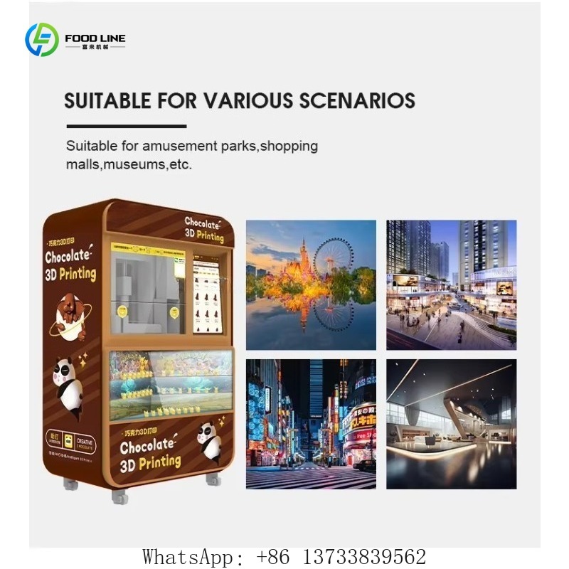 Customized 3D Chocolate Desser - Popcorn Vending Machine reseña y precio
