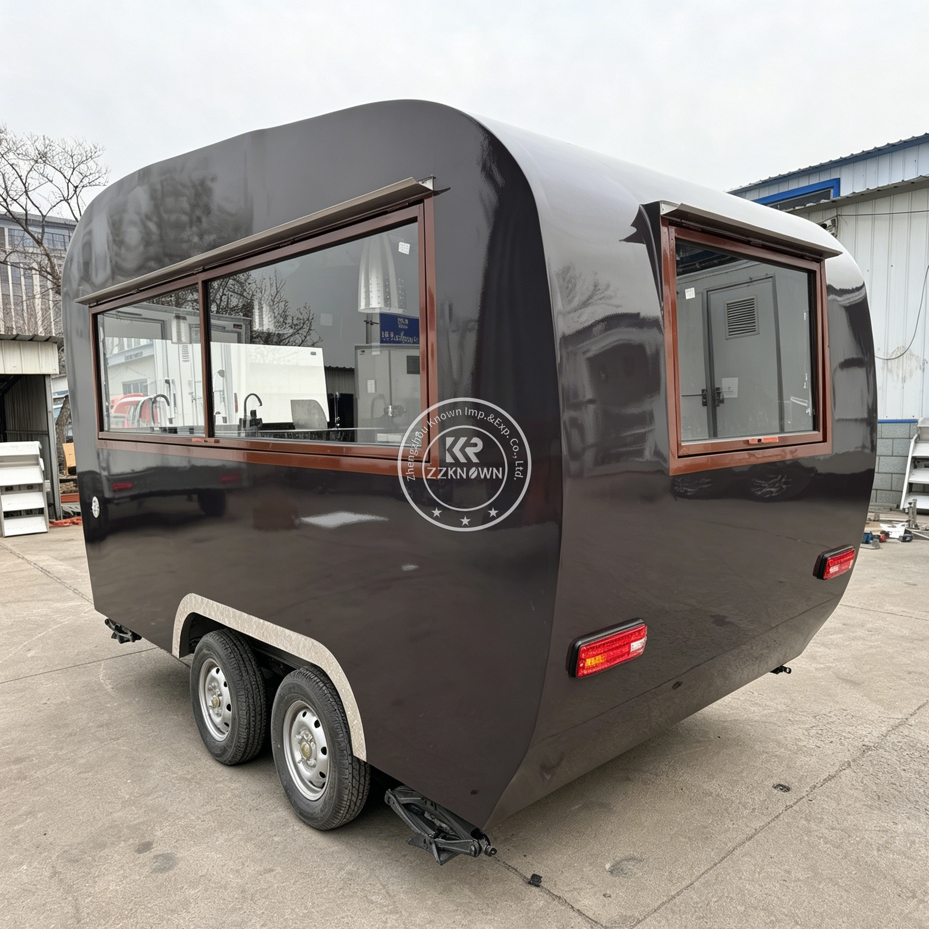 Outdoor Mobile Coffee Bubble T - Hot Dog Vending Cart reseña y precio