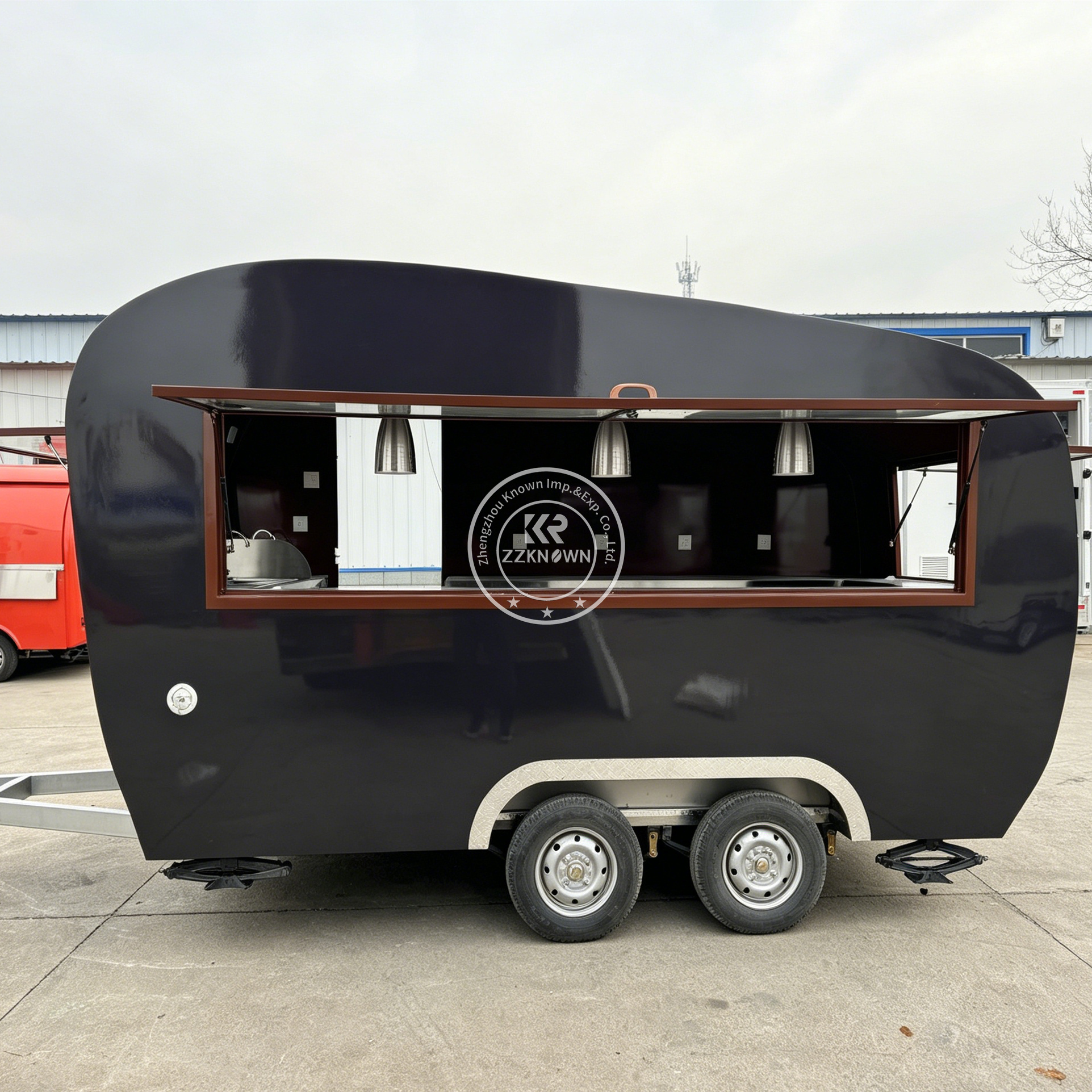 Outdoor Mobile Coffee Bubble T - Hot Dog Vending Cart reseña y precio