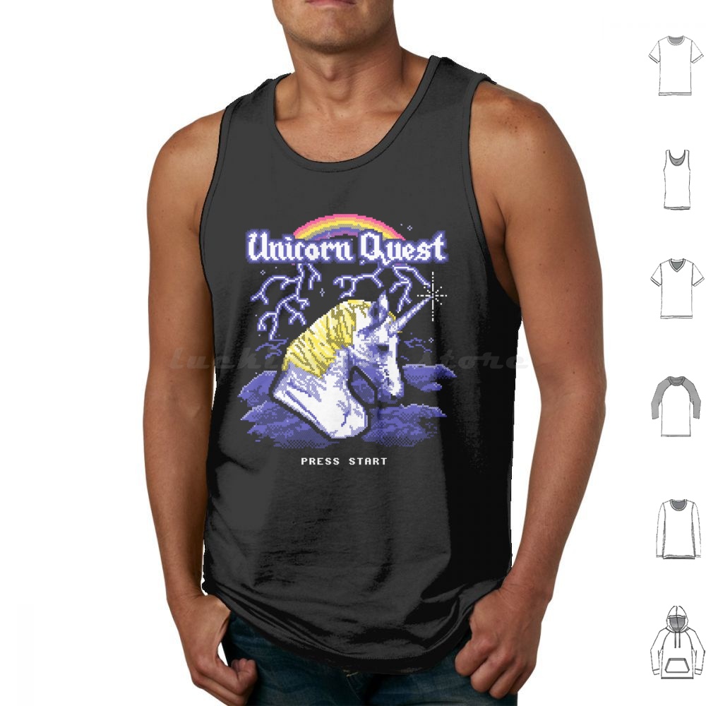 Unicorn Quest Tank Tops Vest S - Arcade Quest reseña y precio