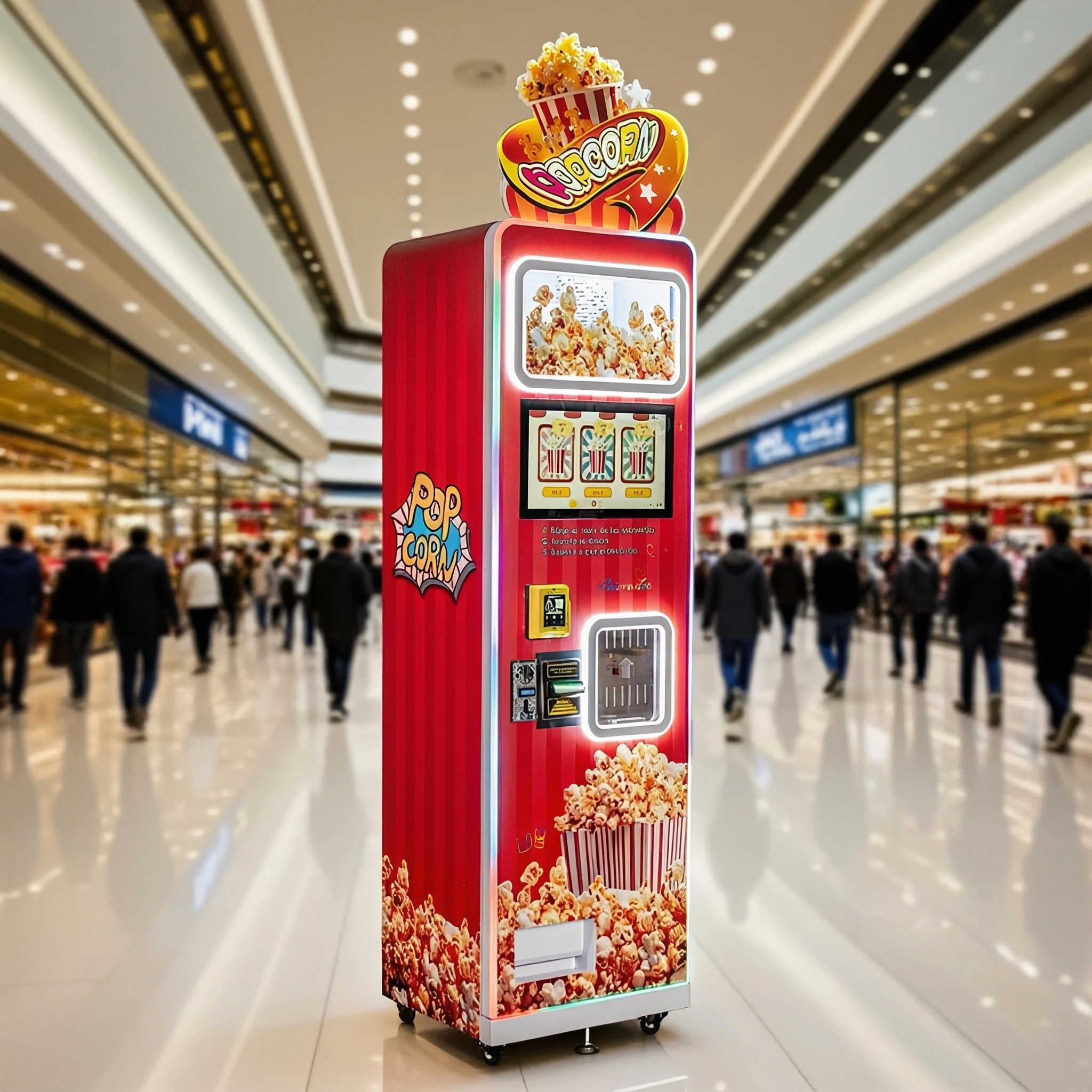 Best Seller 3 Flavoured Fully  - Popcorn Vending Machine reseña y precio