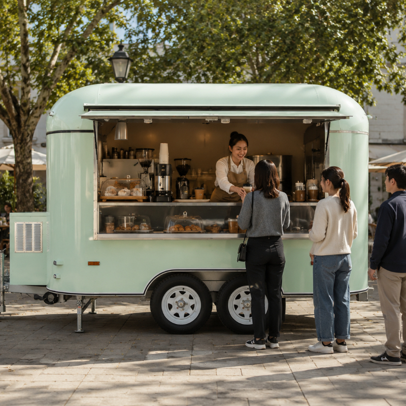 Food Cart Mobile Trailer Custo - Hot Dog Vending Cart reseña y precio