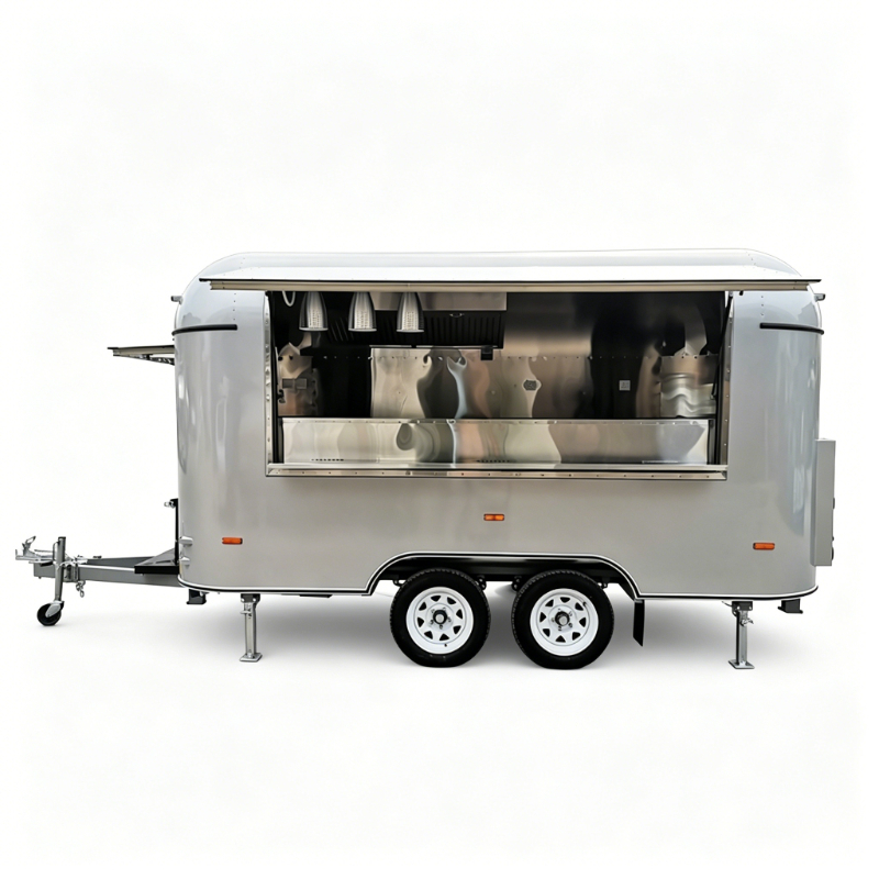 Food Cart Mobile Trailer Custo - Hot Dog Vending Cart reseña y precio