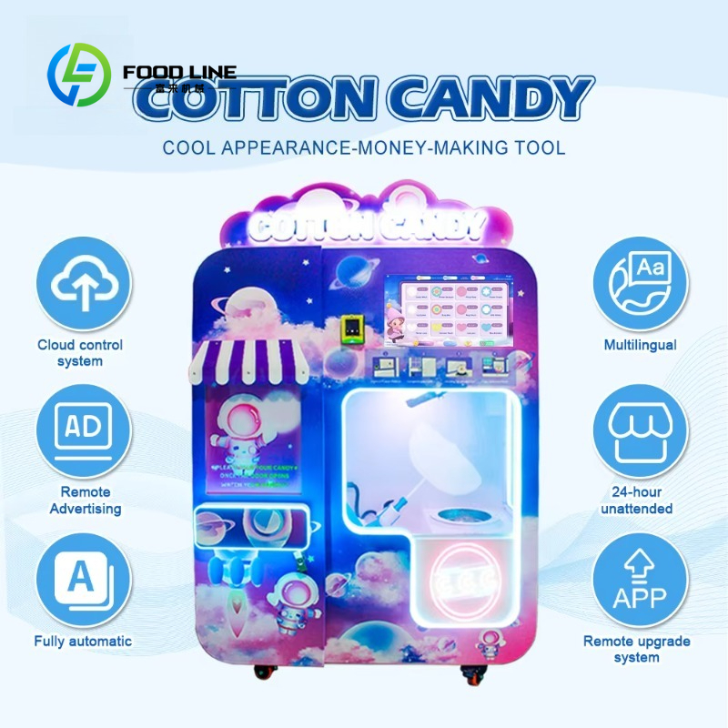 Customized Cotton Candy Vendin - Bill Acceptor Vending reseña y precio