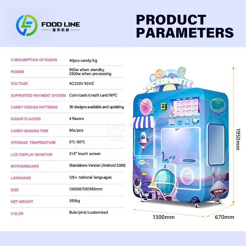 Customized Cotton Candy Vendin - Bill Acceptor Vending reseña y precio