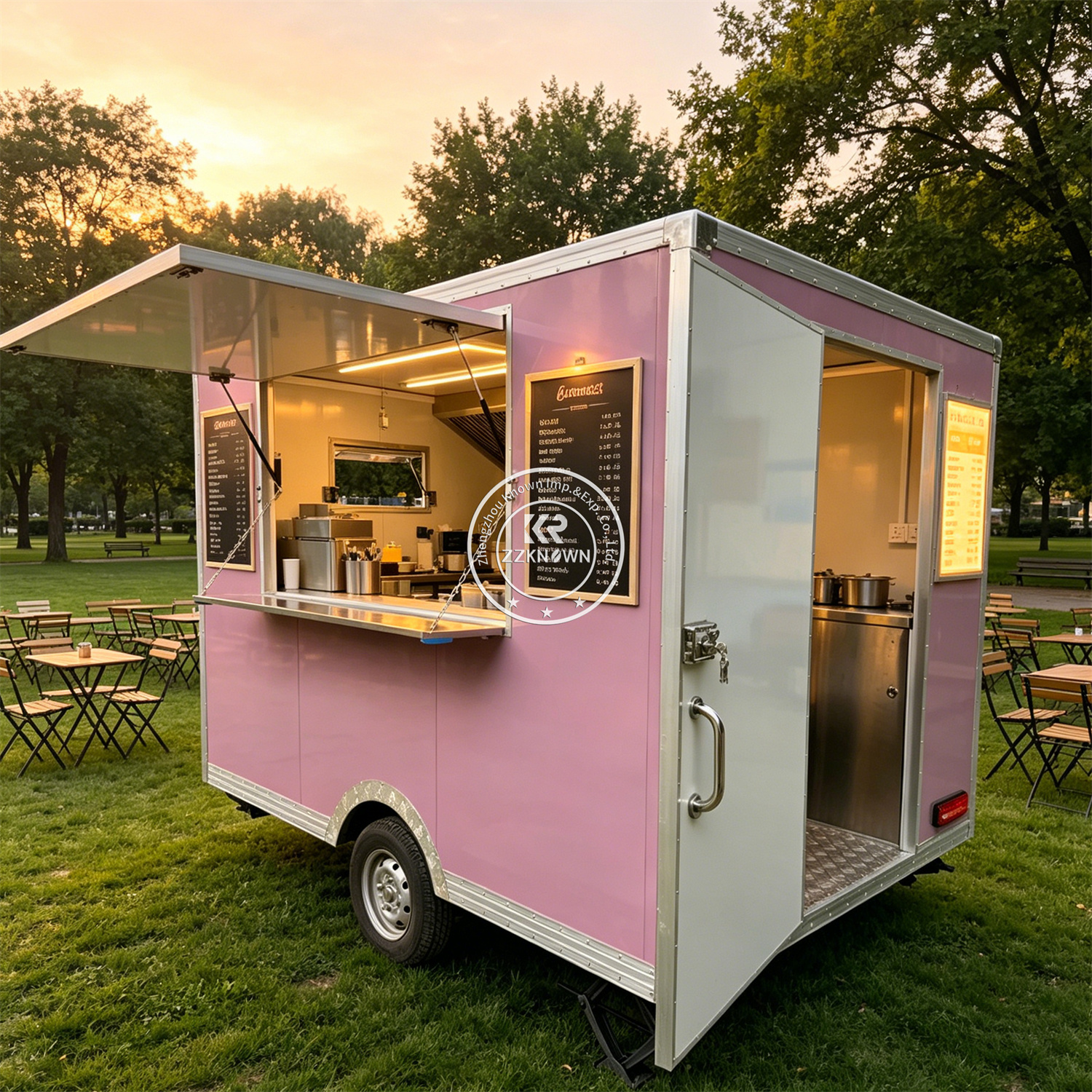Street Custom Food Trailer Mob - Hot Dog Vending Cart reseña y precio