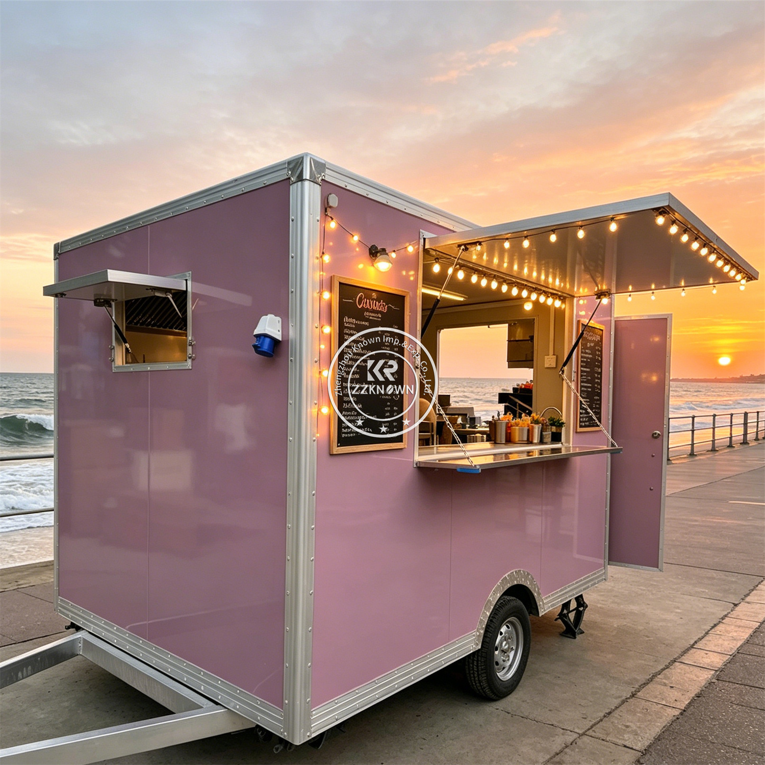 Street Custom Food Trailer Mob - Hot Dog Vending Cart reseña y precio